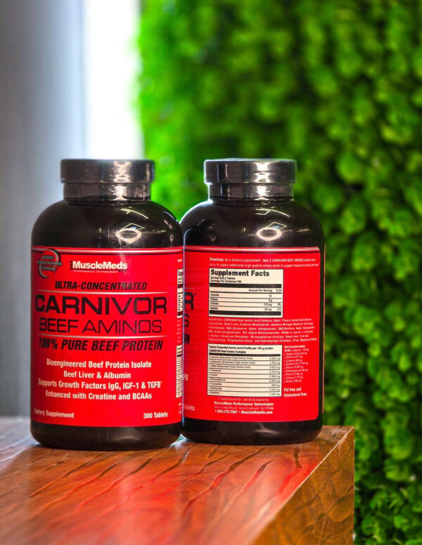 آمینو بیف کارنیور ماسل مدز اورجینال (انقضا ۲۰۲۶) - Amino Beef MuscleMeds 300 Tablet