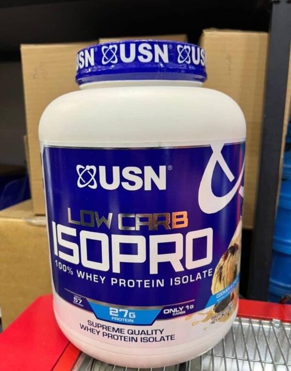 وی ایزو پرو 1.810 کیلوگرم (اورجینال + شیکر هدیه)  USN ISO PRO LOW CARB